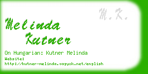 melinda kutner business card